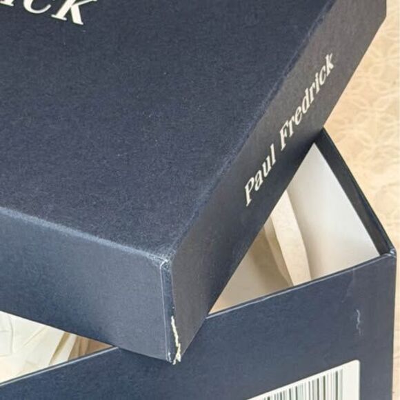 Paul Fredrick Navy Paisley Dress Shoes 13M main image 4